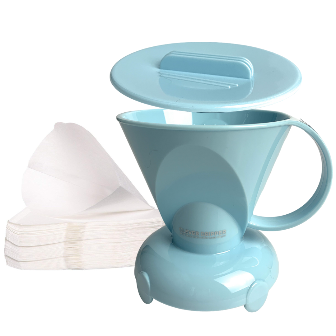 Clever Dripper® Coffee Macaron Blue Safe BPA Free Hassle-Free Ways Brew Maker