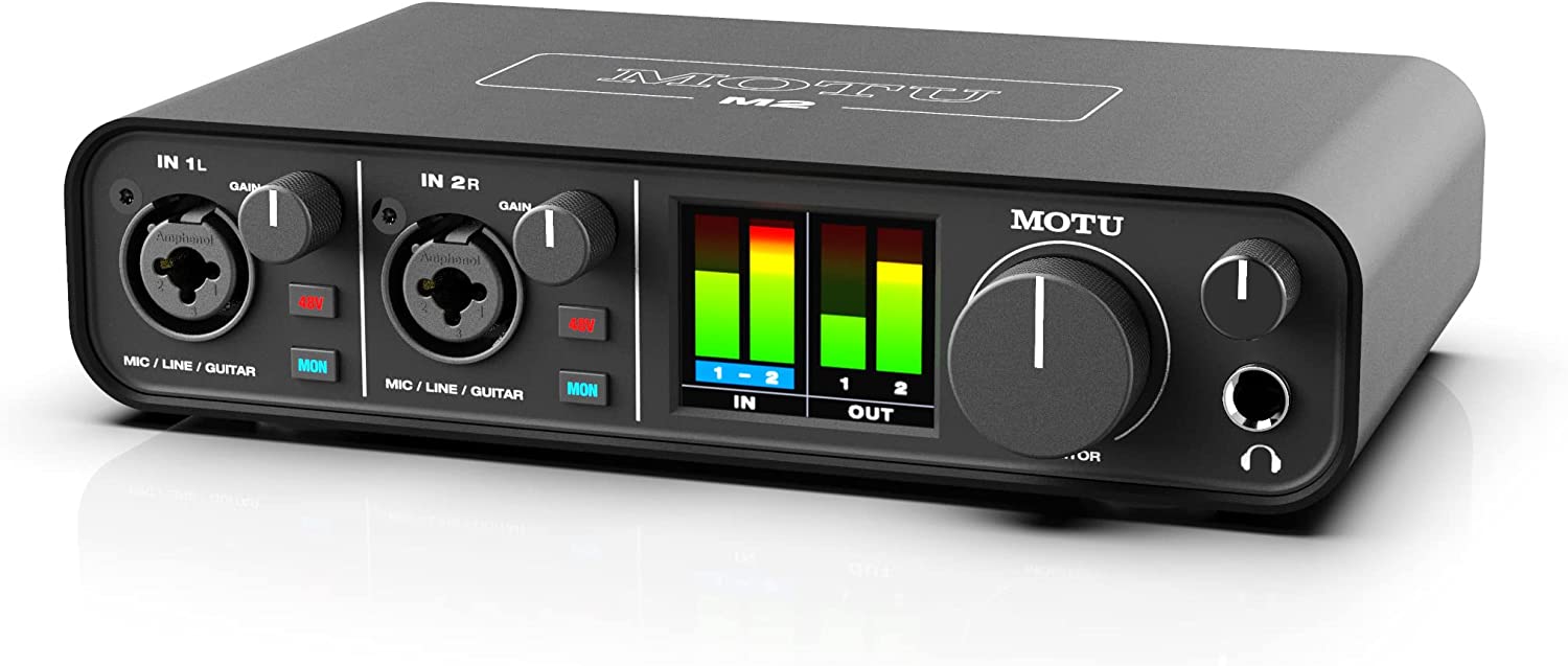 MOTU M2 2x2 USB C Audio Interface – PJT prime