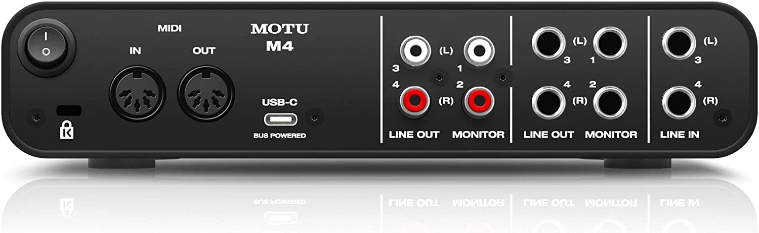 MOTU M4 4x4 USB-C Audio Interface – PJT prime