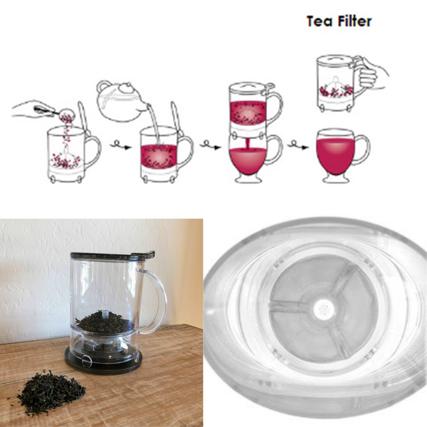 New HANDYBREW Loose Leaf Tea Steeper Tea Brewer Tea Maker Loose Tea Strainer Tea Infuser, Safe BPA-Free Plastic Hassle-Free Ways Make Tea, 17 fl oz.