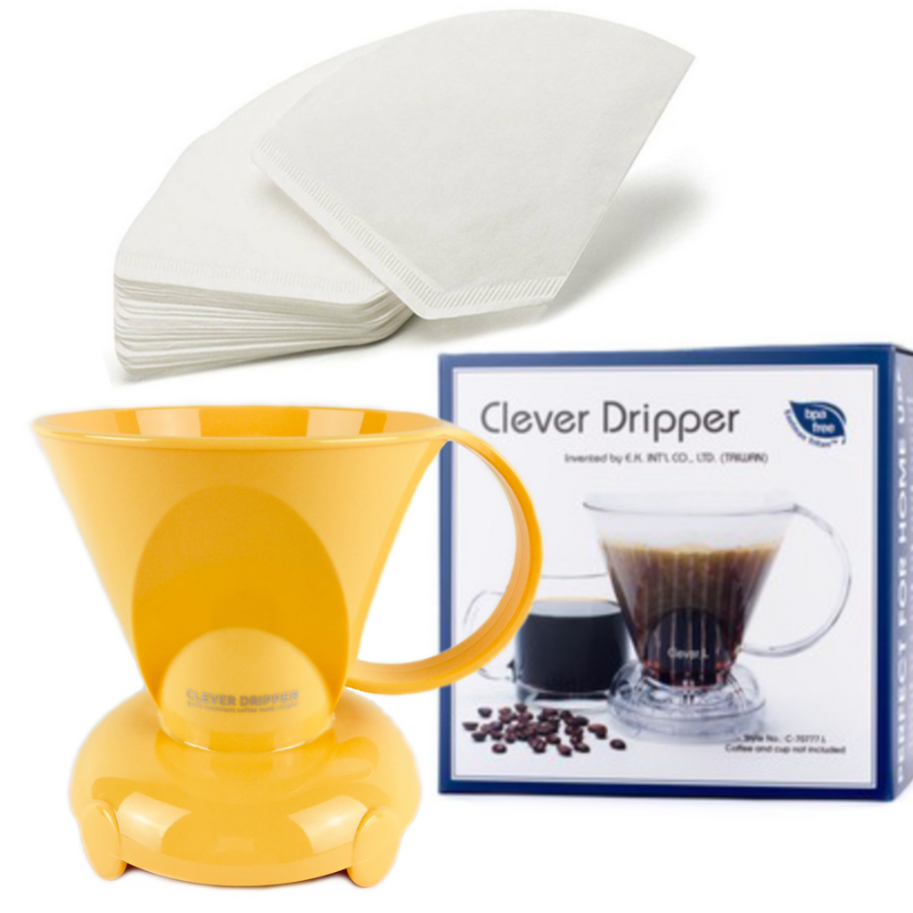 CLEVER Coffee Dripper Genuine, Yellow Color Coffee Maker, Safe BPA Fre