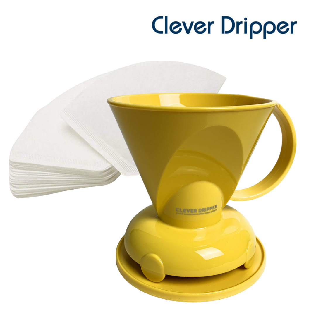 Clever Dripper Coffee Maker York Yellow, BPA Free, HassleFree Brew