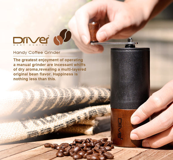 AKIRAKOKI® Manual Coffee Bean Grinder Wooden Cast Iron Burr - A15B – PJT  prime